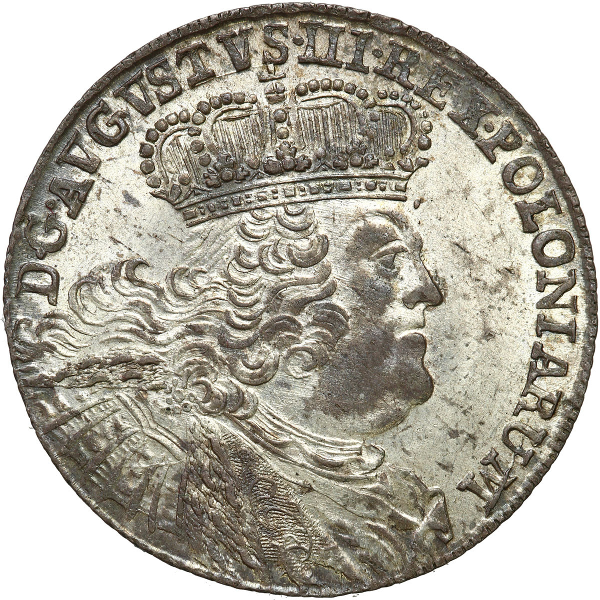 August III Sas. Ort (18 groszy) 1756, Lipsk PIĘKNY